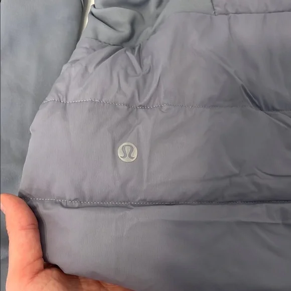 Lululemon Hooded Quilted Puffer Jacket in Dusty Blue - Picture 4 of 6